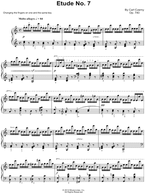 The Art of Finger Dexterity, Op. 740: Etude No. 7