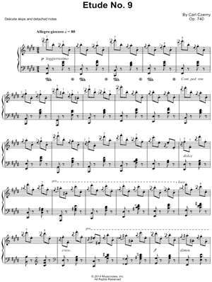 The Art of Finger Dexterity, Op. 740: Etude No. 9