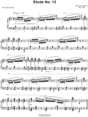 The Art of Finger Dexterity, Op. 740: Etude No. 13