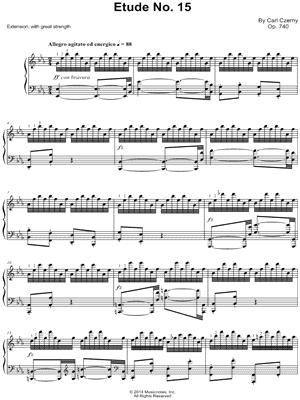 The Art of Finger Dexterity, Op. 740: Etude No. 15
