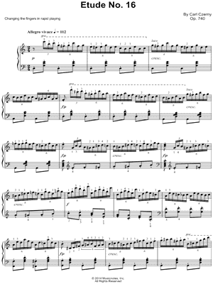 The Art of Finger Dexterity, Op. 740: Etude No. 16