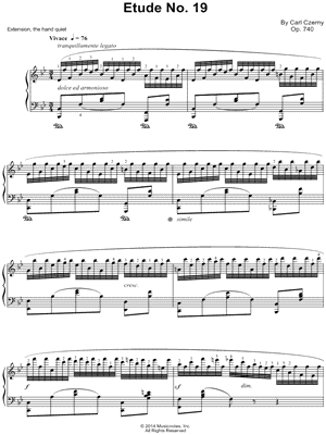 The Art of Finger Dexterity, Op. 740: Etude No. 19