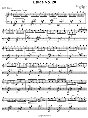The Art of Finger Dexterity, Op. 740: Etude No. 20