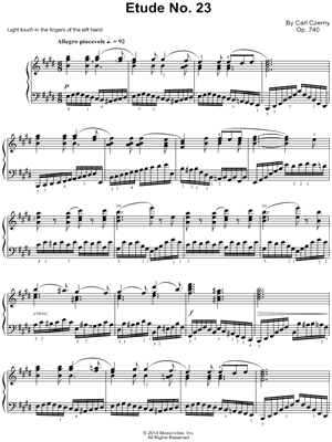 The Art of Finger Dexterity, Op. 740: Etude No. 23