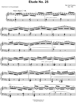 The Art of Finger Dexterity, Op. 740: Etude No. 25