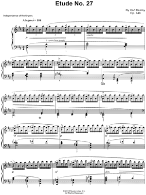 The Art of Finger Dexterity, Op. 740: Etude No. 27