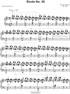 The Art of Finger Dexterity, Op. 740: Etude No. 30