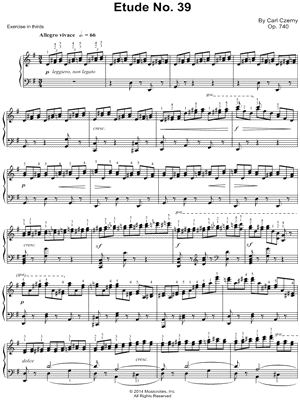 The Art of Finger Dexterity, Op. 740: Etude No. 39
