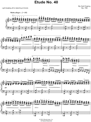 The Art of Finger Dexterity, Op. 740: Etude No. 40