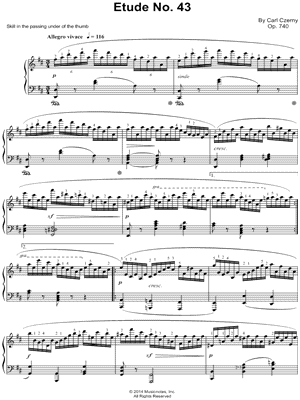 The Art of Finger Dexterity, Op. 740: Etude No. 43