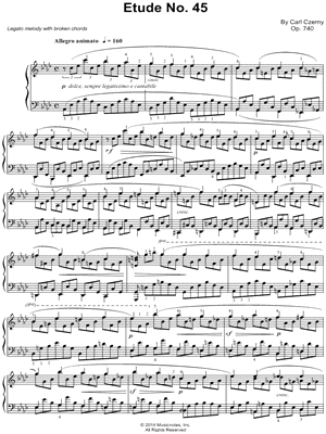 The Art of Finger Dexterity, Op. 740: Etude No. 45