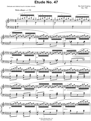 The Art of Finger Dexterity, Op. 740: Etude No. 47