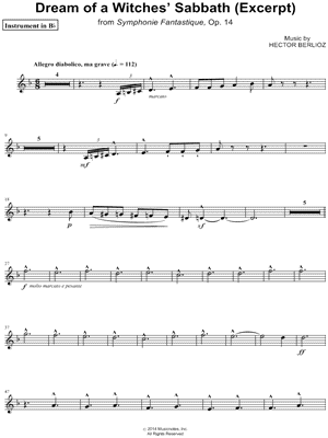 Dream of a Witches' Sabbath (Excerpt) - Bb Instrument