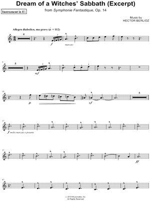 Dream of a Witches' Sabbath (Excerpt) - Eb Instrument
