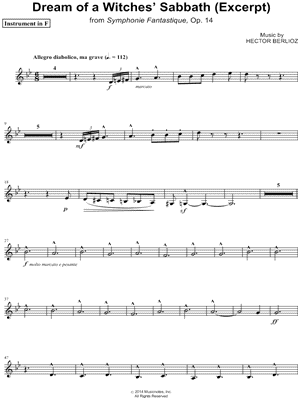 Dream of a Witches' Sabbath (Excerpt) - F Instrument