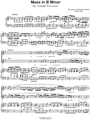 Mass in B Minor: II. Credo: 3. Et in unum