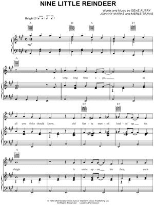 Nine Little Reindeer