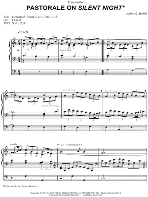 Pastorale on Silent Night