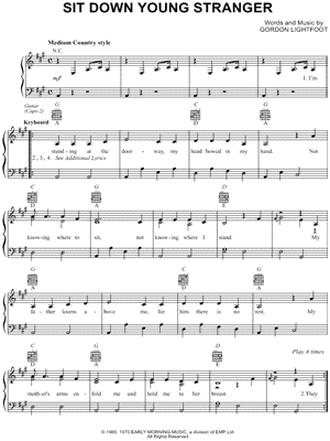 Sit Down Young Stranger