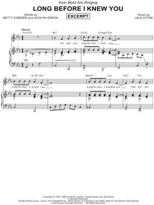 Long Before I Knew You [Excerpt]