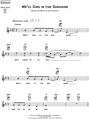 We'll Sing in the Sunshine