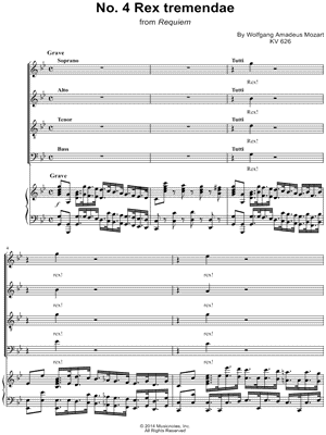 Requiem, K. 626: III. Sequentia: 3. Rex tremendae