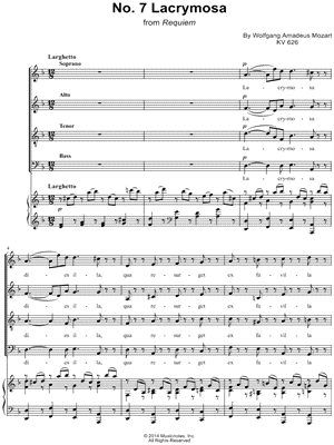 Requiem, K. 626: III. Sequentia: 7. Lacrymosa