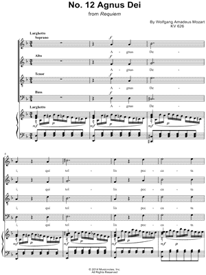 Requiem, K. 626: VI. Agnus Dei