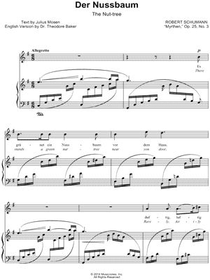 Myrthen, Op. 25: III. Der Nussbaum