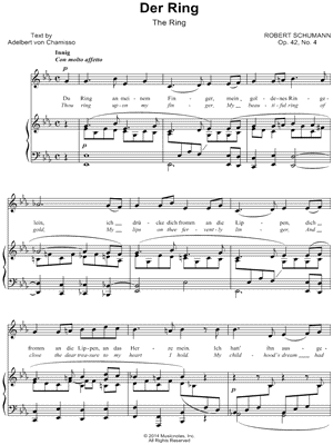 Frauenliebe und -leben, Op. 42: IV. Der Ring