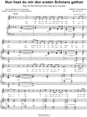 Frauenliebe und -leben, Op. 42: VIII. Nun hast du mir den ersten Schmerz gethan