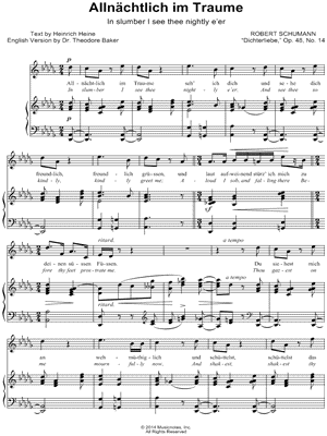 Allnächtlich im Traume