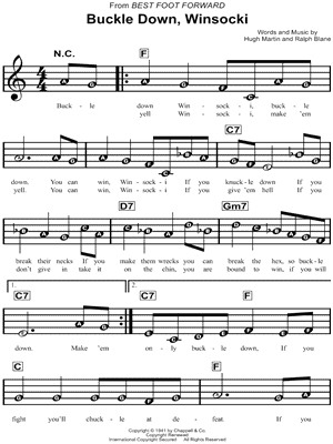 Buckle Down, Winsocki