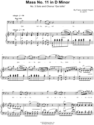 Mass No. 11 In D Minor, "Nelson," No. 3: Qui tollis