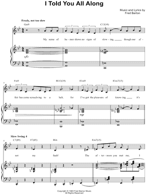 I Told You All Along