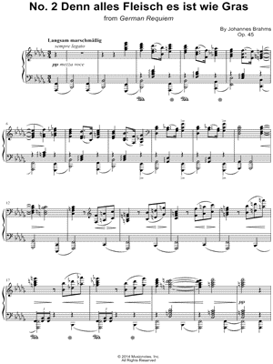 A German Requiem, Op. 45: II. Denn alles Fleisch, es ist wie Gras