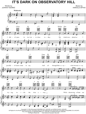 It's Dark on Observatory Hill