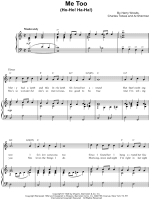 Me Too (Ho-Ho! Ha-Ha!)