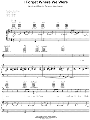 I Forget Where We Were