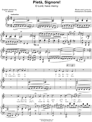 Pietà, Signore!