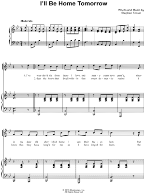 I'll Be Home Tomorrow