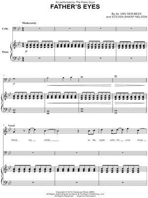Father's Eyes - Piano & Voice