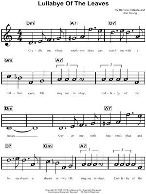 Lullabye of the Leaves