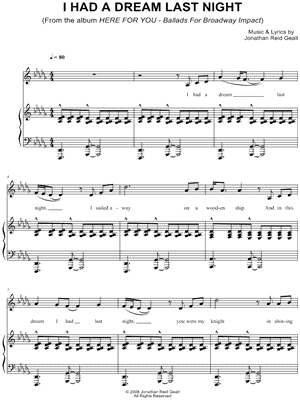 I Had a Dream Last Night