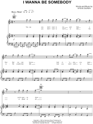 I Wanna Be Somebody