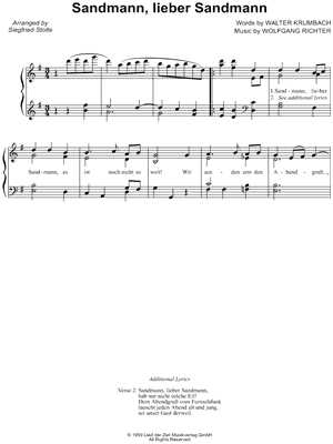 Sandmann, Lieber Sandmann