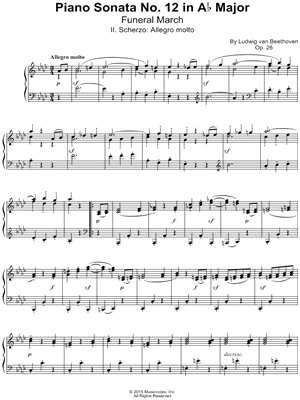 Piano Sonata No. 12 in Ab Major, Op. 26 "Funeral March": II. Scherzo: Allegro molto