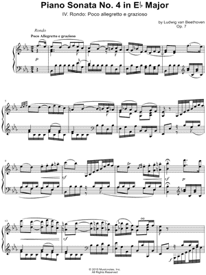 Piano Sonata No. 4 in Eb Major, Op. 7: IV. Rondo