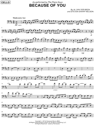 Because of You - Cello