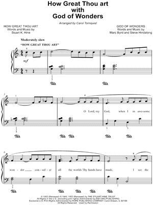 How Great Thou Art (with God of Wonders)